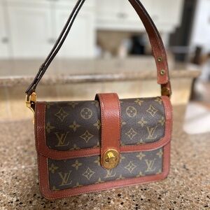 Authentic Vintage Louis Vuitton Brown Monogram Shoulder Bag